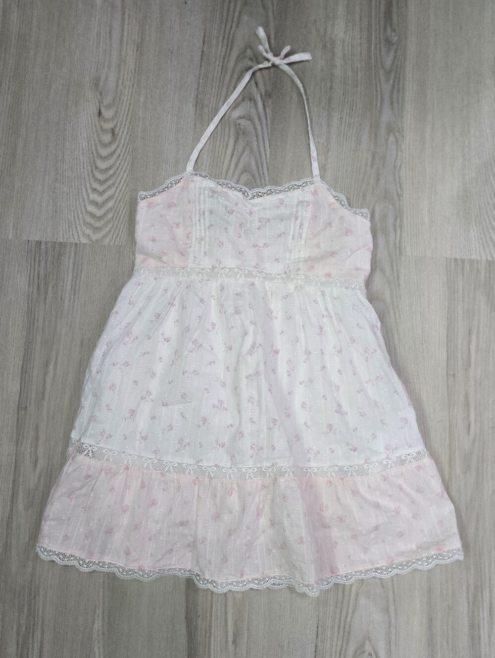 LoveShackFancy x Target Annabelle Ditsy Floral Halter Dress Size 9 NWOT